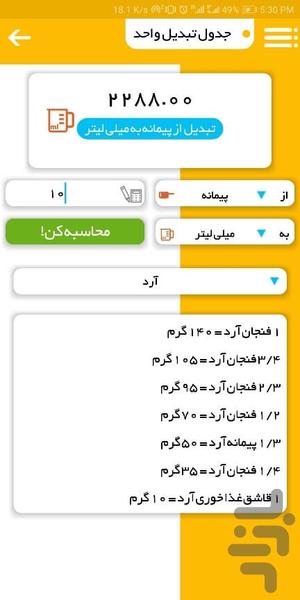 پخت و پز - عکس برنامه موبایلی اندروید