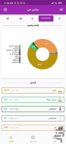 روتین می - عکس برنامه موبایلی اندروید