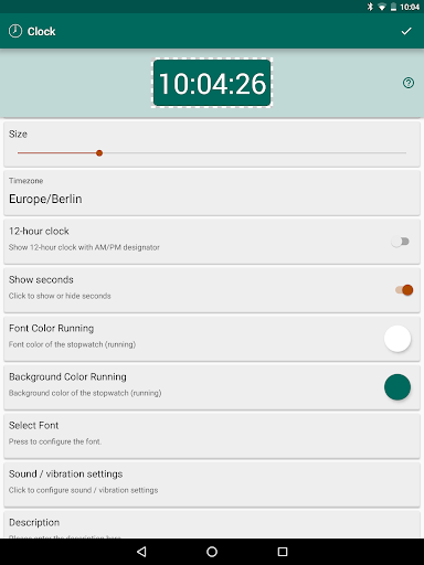 Floating Timer - clock, timer and stopwatch - عکس برنامه موبایلی اندروید