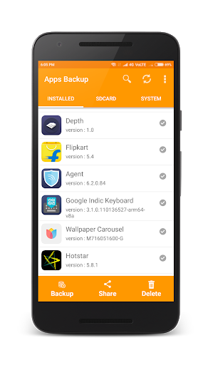 App Backup - عکس برنامه موبایلی اندروید