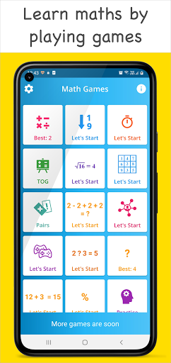 Math games - Brain training - عکس بازی موبایلی اندروید