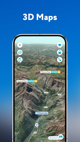 PeakVisor - 3D Maps & Peaks ID - Image screenshot of android app