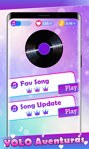 Yolo Aventuras Piano Tiles Gam - عکس بازی موبایلی اندروید