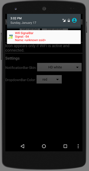 Wifi SignalBar - Image screenshot of android app