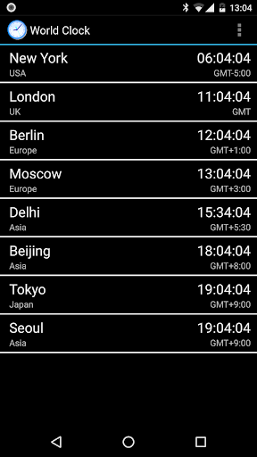 World Clock & Widget - Image screenshot of android app