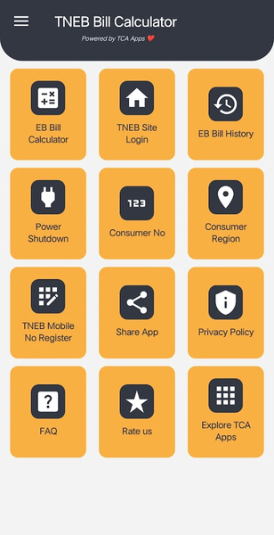 TNEB Bill Calculator 2023 - Image screenshot of android app