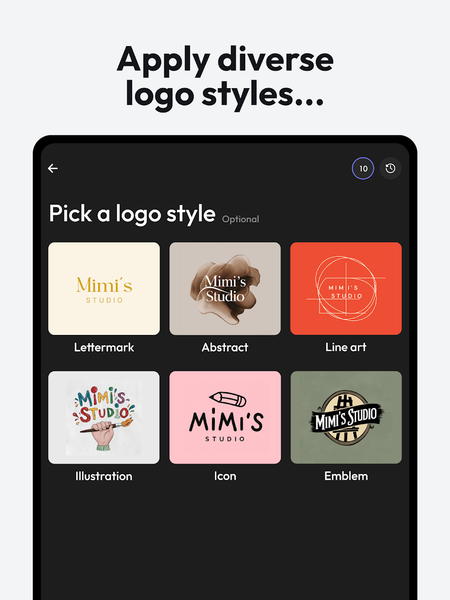 Logofy AI Logo Maker & Creator - Image screenshot of android app