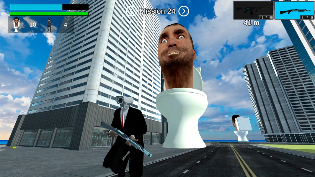 Toilet game online tvman - Gameplay image of android game