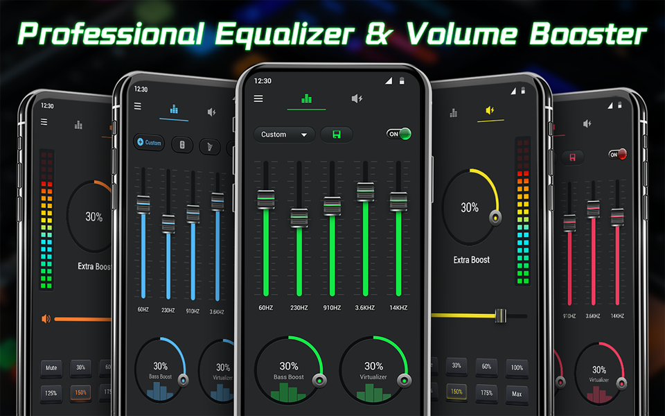 Equalizer- Bass Booster&Volume - عکس برنامه موبایلی اندروید