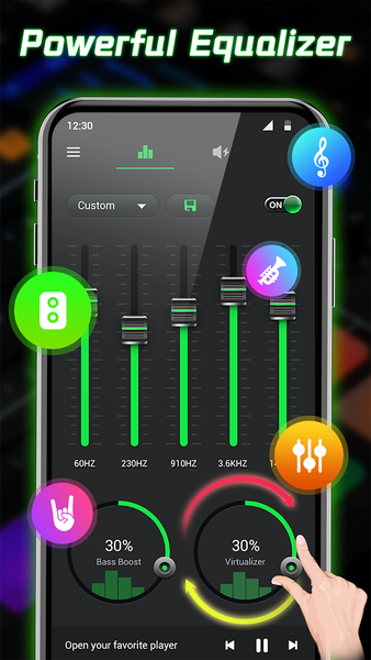 Equalizer- Bass Booster&Volume - Image screenshot of android app