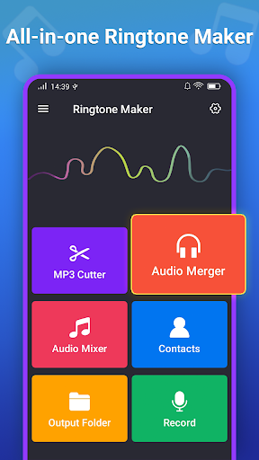 Ringtone Maker & MP3 Cutter - عکس برنامه موبایلی اندروید