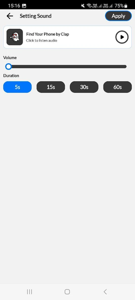 Find Your Phone by Clap - Image screenshot of android app