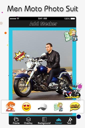 Men Moto Photo Suit : Stylish Bike Photo Editor - Image screenshot of android app