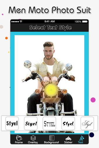 Men Moto Photo Suit : Stylish Bike Photo Editor - Image screenshot of android app