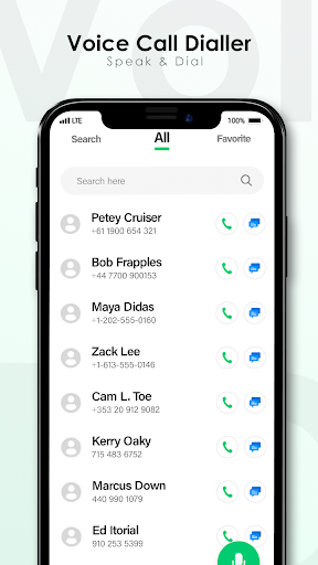 Voice Call Dialer : Voice Dial - عکس برنامه موبایلی اندروید