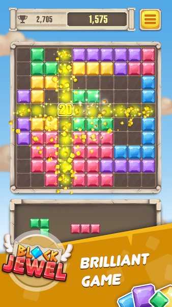 Block Jewel Puzzle: Gems Blast - Gameplay image of android game