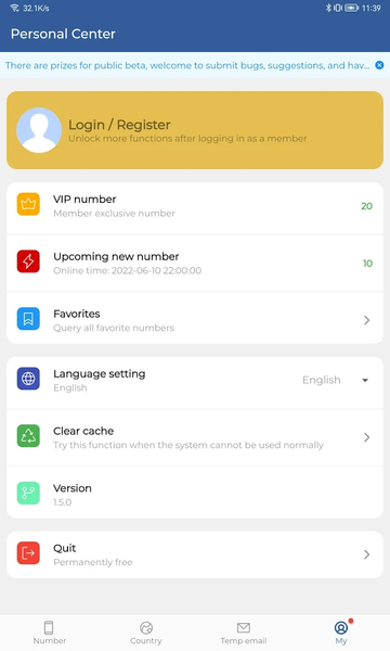 Temp Number Receive SMS Online - Image screenshot of android app