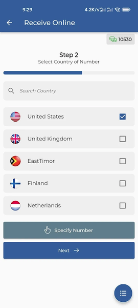 Temp Number Receive SMS Online - Image screenshot of android app