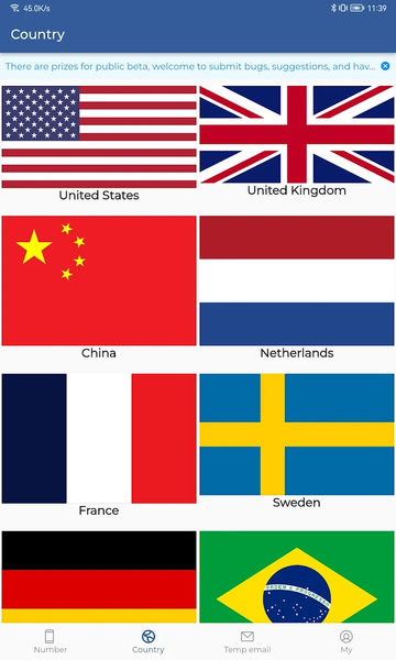 Temp Number Receive SMS Online - Image screenshot of android app