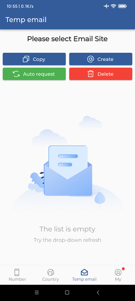 Temp Number Receive SMS Online - Image screenshot of android app