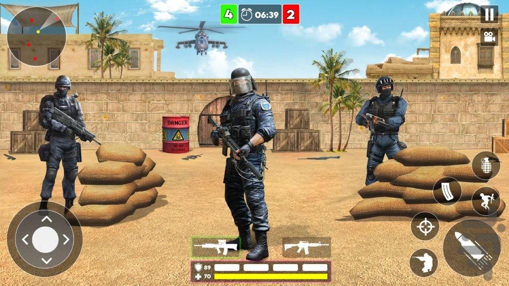 تفنگ بازی جنگی : بازی تفنگی - عکس بازی موبایلی اندروید