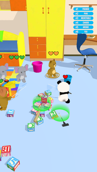 Toys Fight! Bears and Rabbits - Gameplay image of android game