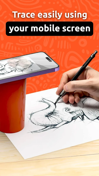 Trace and Draw Sketch Drawing - Image screenshot of android app
