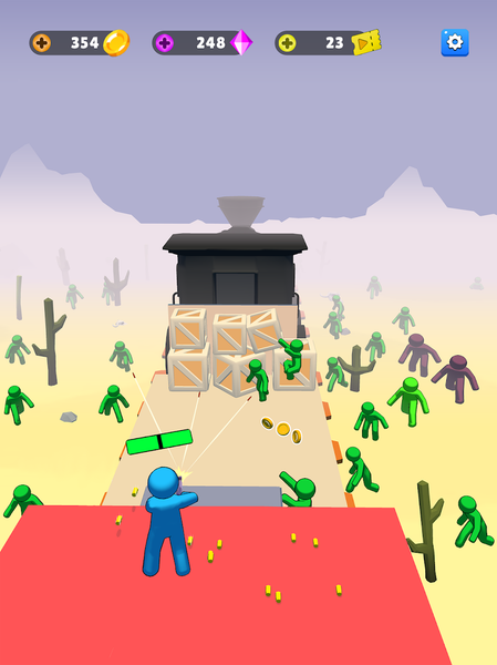 Train Defense: Zombie Game - Gameplay image of android game