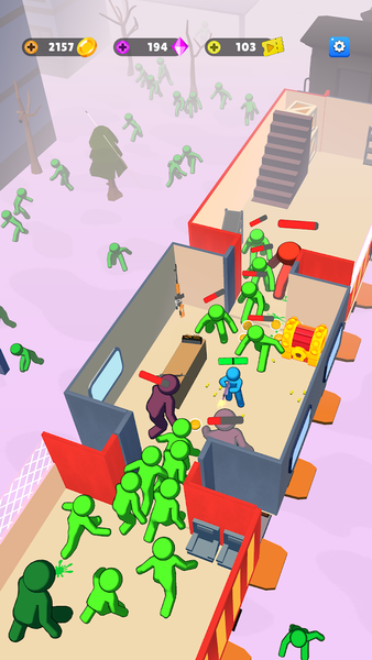 Train Defense: Zombie Game - Gameplay image of android game