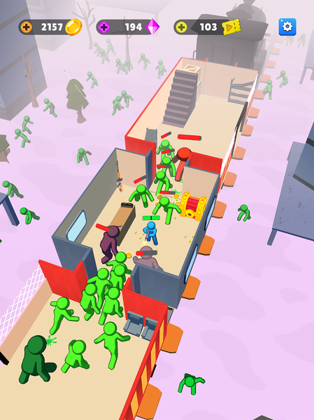 Train Defense: Zombie Game - Gameplay image of android game