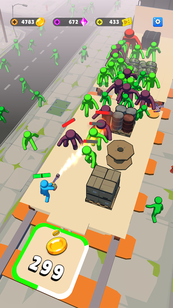 Train Defense: Zombie Game - Gameplay image of android game