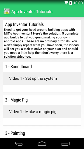 App Inventor 2 Tutorials FREE - Image screenshot of android app