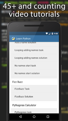 Python for Beginners - عکس برنامه موبایلی اندروید