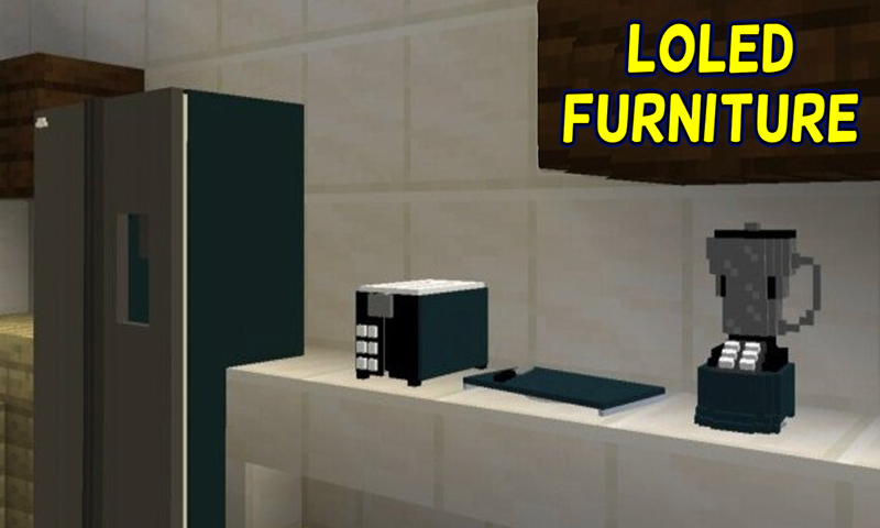 Loled Furniture Mods for Minecraft PE - Addon MCPE - عکس برنامه موبایلی اندروید