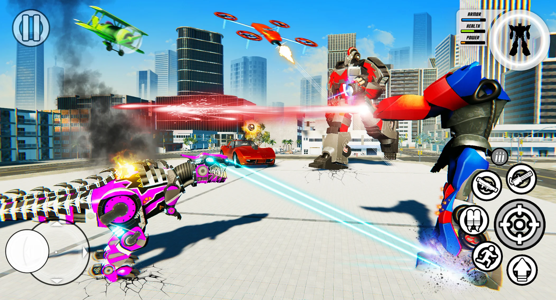 MegaBot ۲ Robot Car Transform - عکس بازی موبایلی اندروید