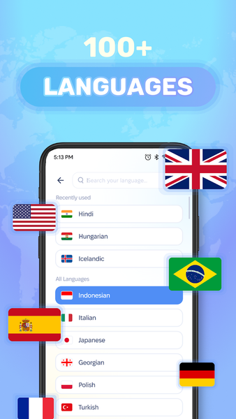 Voice Translator Text & Camera - Image screenshot of android app