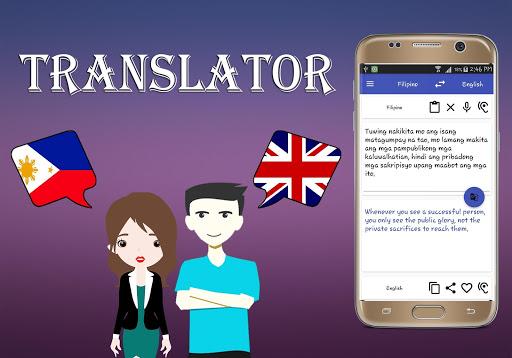 Filipino To English Translator - Image screenshot of android app