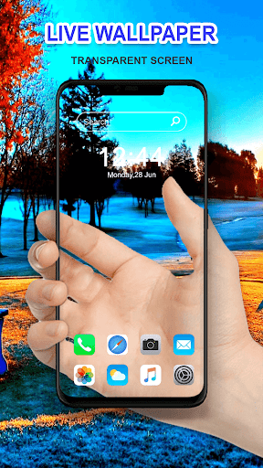 Transparent Live Wallpaper & Transparent screen - Image screenshot of android app