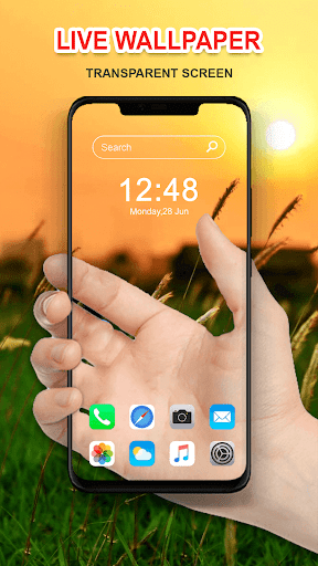 Transparent Live Wallpaper & Transparent screen - Image screenshot of android app