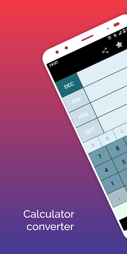 Binary Calculator Hex Decimal - عکس برنامه موبایلی اندروید