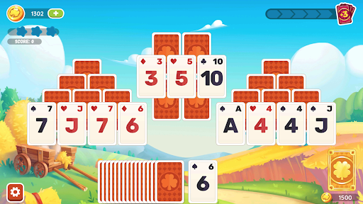 TriPeaks Cards: Solitaire Game - Gameplay image of android game