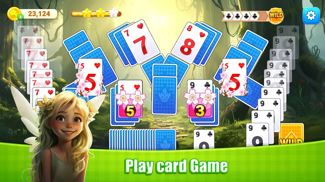 Solitaire Tripeaks lovely - Gameplay image of android game