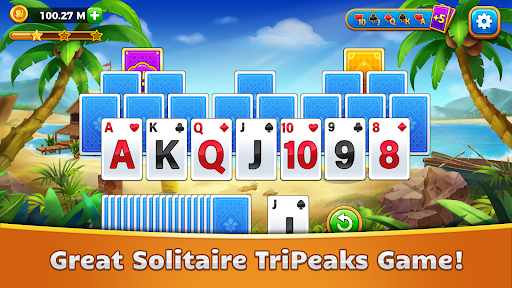 TriPeaks Solitaire Card Games - Gameplay image of android game