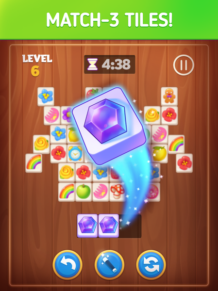 Tile Rush: Triple Mahjong Game - عکس بازی موبایلی اندروید