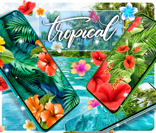 Tropical jungle live wallpaper - Image screenshot of android app