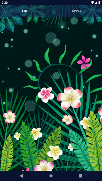 Jungle Leaves Live Wallpaper - Image screenshot of android app