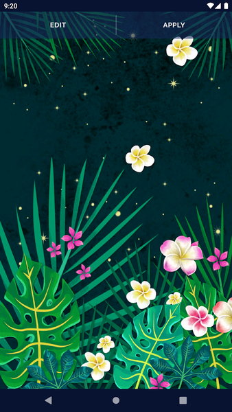 Jungle Leaves Live Wallpaper - Image screenshot of android app