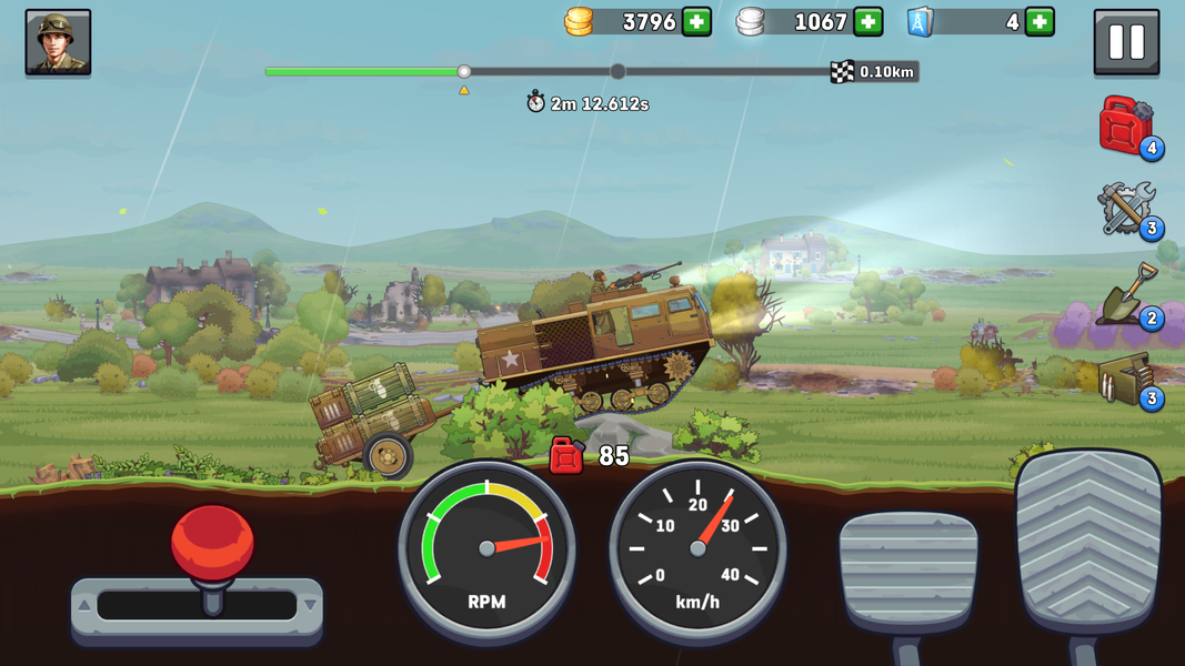 Truck Simulator: Frontline WW2 - Gameplay image of android game