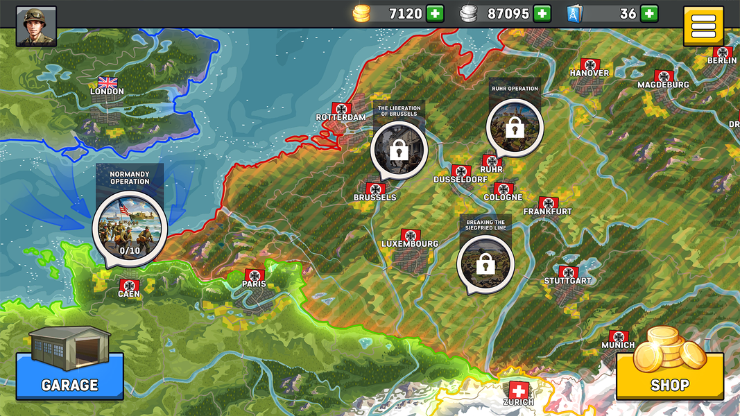 Truck Simulator: Frontline WW2 - Gameplay image of android game