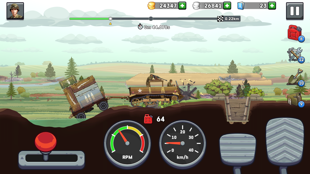 Truck Simulator: Frontline WW2 - Gameplay image of android game